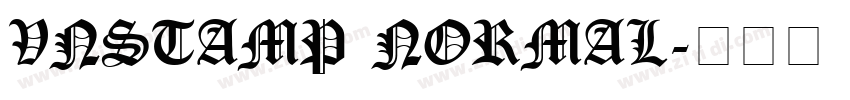 VnStamp Normal字体转换